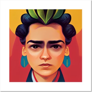 Frida Kahlo Portait | Digital Art Posters and Art